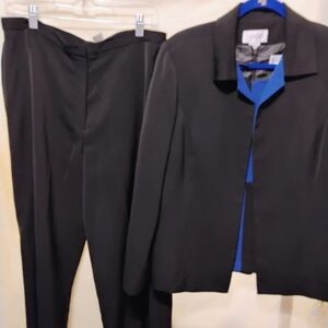 Studio I Black Outfit with Vibrant Blue Accents
